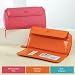 Cathy's Concepts Curacao Leather Clutch Wallet, Mandarin Orange