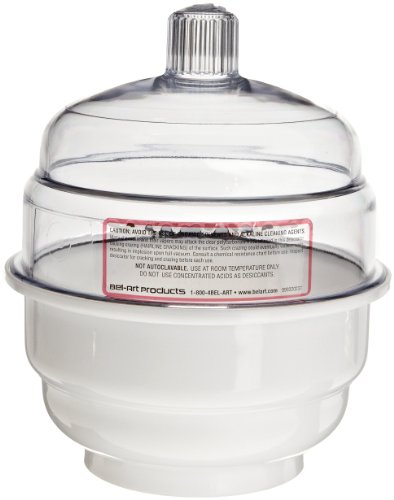Buy Bel-Art 420300000 Scienceware Polycarbonate/Polypropylene Space Saver Non-Vacuum Desiccator, 14.9cm ID, 17.1cm Flange OD, 20.6cm H, 14cm Plate Size