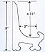 Creative Hobbies® 6 Inch Tall Black Wood Display Stand Plate Holder Easels, Deluxe Hinged ~Wholesale Box of 6 Piece