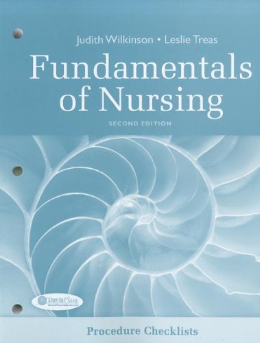 Procedure Checklists for Fundamentals of Nursing