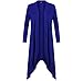 Solatin Women's Long Sleeve Waterfall Asymmetric Drape Open Long Maxi Cardigan