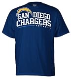 NFL Men's San Diego Chargers Arched Horizon Tee Shirt (Navy, XX-Large)