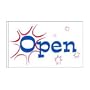 Open Flag Flash Design 1 - 3ft x 5ft Superknit Polyester