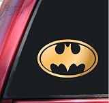 Batman Bat Symbol Vinyl Decal Sticker - Mirror Gold