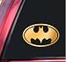Search : Batman Bat Symbol Vinyl Decal Sticker - Mirror Gold