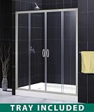 DreamLine Shower Enclosure SHTRDR-36602-11-04. 36'' x 60'' x 72'', Right-Hand Drain, Clear Glass, Brushed Nickel