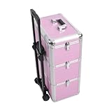Beauty-Boxes Riva Bella Pink Cosmetics and Make-up Trolley