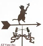 Outdoor Living : CAT & BUTTERFLY Weathervane - Garden Mount - by EZ Vane Inc.