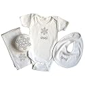 Tadpoles SlvrSnowflake 4pc Slvr Snowflake Layette - 6-9m