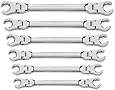 GearWrench 81911 6 Piece Flex Flare Nut Wrench Set Metric