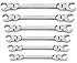 GearWrench 81911 6 Piece Flex Flare Nut Wrench Set Metric