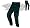 Black Waterproof CE Armoured Cordura Motorcycle Trousers (38R)