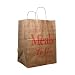 Duro 59266 Paper Regal Meals to Go Pre-Printed Carry Out Handle Shopping Bag, 12" Length x 9" Width x 15-3/4" Height, Brown (Pack of 200)