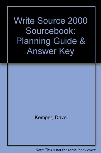 write source 2000 sourcebook planning guide  answer key