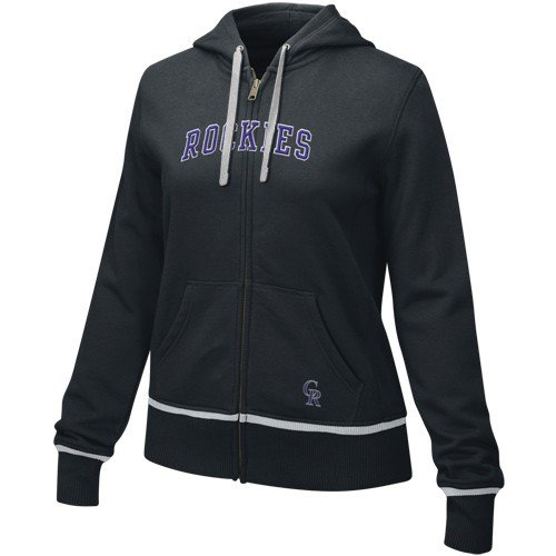 Nike Colorado Rockies Ladies Black Full Zip Fan Sweatshirt