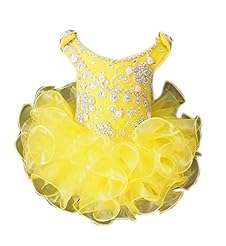 Toddler  Beaded  Lace  Ball Gown Pageant Dress  With Ruffles