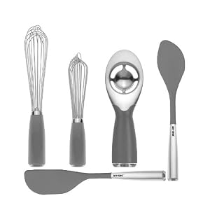 Art and Cook 5-Piece Zinc Positive Baking Set, Charcoal by Art and Cook