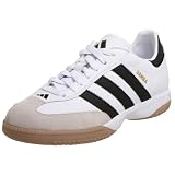 adidas Men's Samba Millenium Soccer Shoe,White/Black/Gold,6.5 M