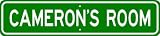 CAMERON ROOM SIGN - Personalized Gift Boy or Girl, Aluminum