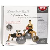 SPRI SB55VC-PLUS 55cm Pro Balance and Stability Xercise Ball w/pump