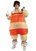 Rubie's Costume Co Men's Inflatable 80's Workout Guy Costume, Orange/Beige, Standard