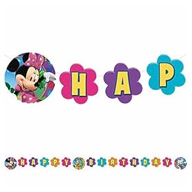  Minnie Mouse Happy Birthday Banner