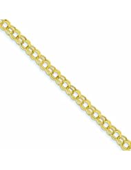 Genuine 14K Yellow Gold 7In 5.5mm Hollow Double Link Charm Bracelet 7 Inches 2 Grams Of Gold 100% Satisfaction Guaranteed.
