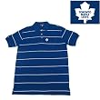Toronto Maple Leafs NHL "Classic Pique Stripe" Polo Shirt (Dk Royal)