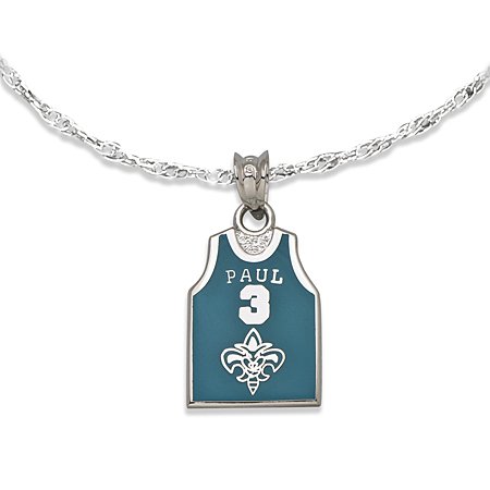 #3 Paul Jersey Enamel Pendant - NBA New Orleans Hornets