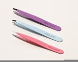 Perfect Beauty SLANTED Pro Tweezers- NAVY
