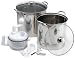 Prime Pacific 12 Quart and 16 Quart Stainless Steel Stock Pots with Glass Lids includes Bonus Multi Purpose Plastic Food Processor/Salsa Maker