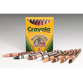 Box of 8 Multicultural Crayons - Standard by Crayola