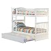 Columbia Twin/Twin Bunk Bed with Trundle Bed - White