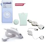 Baby Blue Skin Protective Cover for Apple Ipod Nano + Car Charger + Data Cable for Apple Ipod Nano