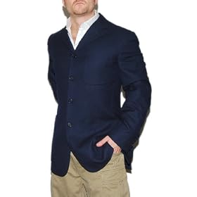 Polo Ralph Lauren Purple Label mens Wool Sport Coat Jacket 40 Italy 4-Button Navy
