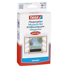 tesa 55672-00021-01 Insect Stop Fliegengitter standard f�r Fenster 1.3 x 1.5 m, anthrazit