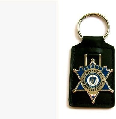 Massachusetts Norfolk County Deputy Sheriff Key Chain Silver