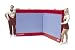 Tumbl Trak Soft Mat, Red Vinyl and Blue Breather Mesh on Top with Non Skid Material and Handles, 5-Feet Width x 10-Feet Length x 8-Inch Height