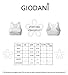 GIODANI Women Active Workout Fitness Seamless Racerback Sports Bra