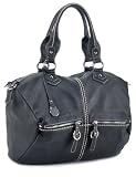 LSQ00221BK BLACK Deyce 'Anna' Quality PU Close-Out High Quality Women/Girl Fashion Designer Work School Office Lady Student Handbag Shoulder Bag Purse Totes Satchel Clutches Hobos