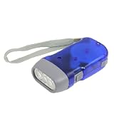 Search : HDE® Hand-Powered 3 LED Flashlight