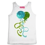 Haven Girl - Girls Ribbed Balloon Tank, White by HAVEN GIRL