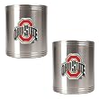 Ohio State Buckeyes NCAA 2pc Stainless Can Holder Set by Great American Products