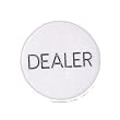Dealer Button Stamped (White)