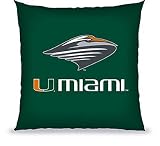 Biederlack NCAA Miami Toss Pillow