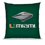 Biederlack NCAA Miami Toss Pillow by Biederlack
