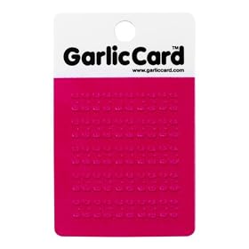 Garlic Card - Purees Garlic Quickly & Easily - Pink