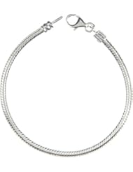 Authentic Chamilia Plain Silver Bracelet 7.1 inches
