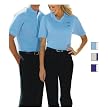UltraClub - Ladies' Egyptian Pima Textured Tonal-Stripe Polo with Tipping (8528)