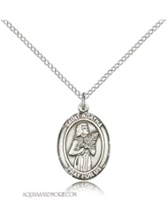 St. Agatha Medium Sterling Silver Medal